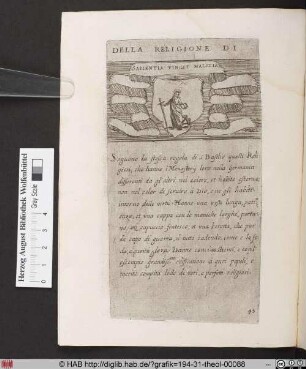 DELLA RELIGIONE DI [MONACI DI S. BASILIO IN GERMANIA].
