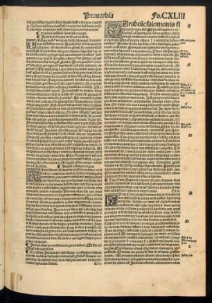 Incipit liber proverbiorum ...