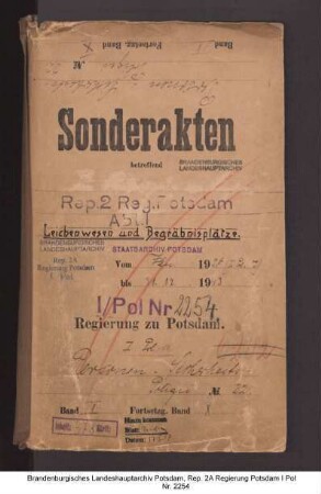 Leichenwesen und Begräbnisplätze, Ausfertigung von Leichenpässen