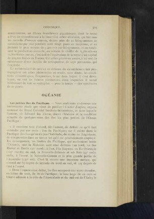 Océanie.