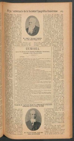 El 50. aniversario de la Sociedad Tipográfica Bonaerense