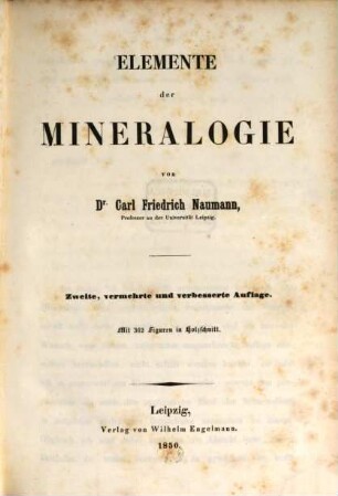 Elemente der Mineralogie