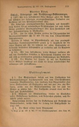 Vierter Titel. Schluß-, Uebergangs- und Ausführungs-Bestimmungen.