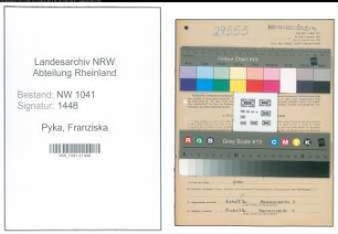 Entnazifizierung Franziska Pyka , geb. 20.09.1896 ()