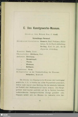 C. Das Kunstgewerbe-Museum