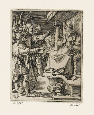 Christus vor Kaiphas, Blatt 14 der Folge "Passion Christi"