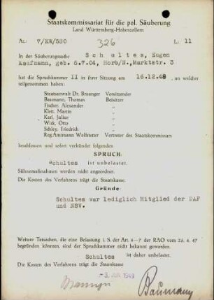 Schultes, Eugen