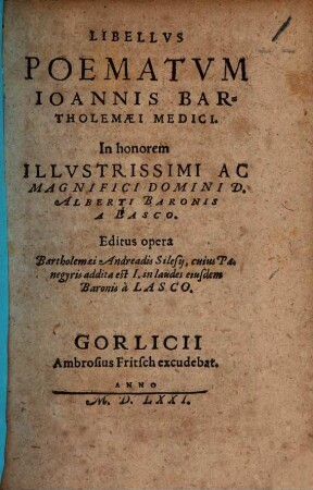 Libellus Poematum
