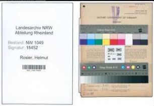 Entnazifizierung Helmut Rosier , geb. 13.08.1915 (Rechtspfleger)