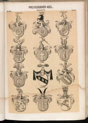 Taf. 188. Glöden (and.). - Gloeden. - Glöden (and). - Gloger. - Glowacki. - Glowczewski. - Gluchowski. - Glümer. - Göben. - Göckel. - Göckingk. - Gockowski I.