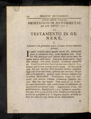 582-619, Ad Lib. XXVIII. Tit. I. Qui Testamenta ...