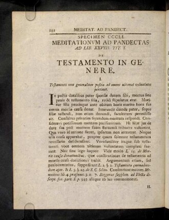 582-619, Ad Lib. XXVIII. Tit. I. Qui Testamenta ...
