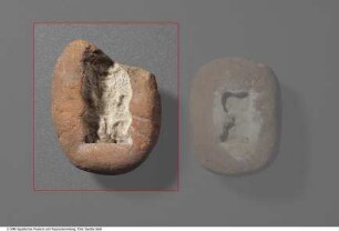 Model für ein Amulett in Gestalt des Gottes Bes in Frontalansicht
