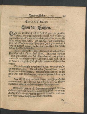 Der XXIV. Discurs. Von den Füssen.