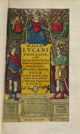 M. Annaei Lvcani Pharsalia, Sive De Bello Civili Caesaris et Pompeji Lib. X