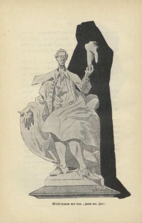 Winkelmann mit dem "Zahn der Zeit"