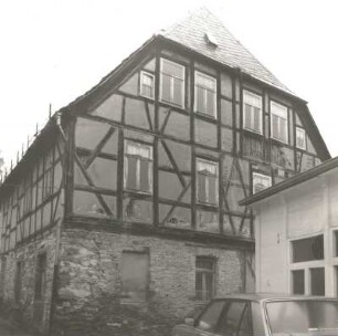 Reichenbach (Vogtland), Mühlgässchen 3. Angermühle (1747). Hofansicht