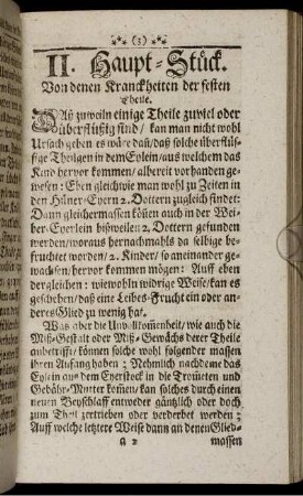 II. Haupt-Stück. Von denen Kranckheiten der festen Theile