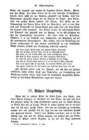 IV. Nähere Umgebung