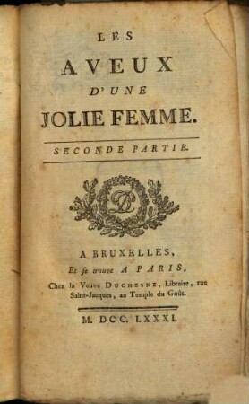 Les Aveux D'Une Jolie Femme, 2