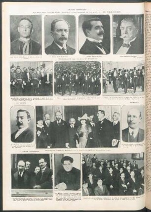 "Las diez preguntas de Mundo Argentino". - Los firmantes de las respuestas que publicamos hoy [Fotografías]