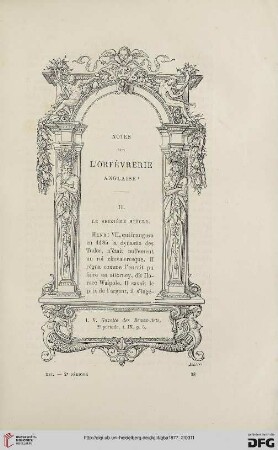 2. Pér. 16.1877: Notes sur l'orfévrerie anglaise, 2, Le seizième siècle