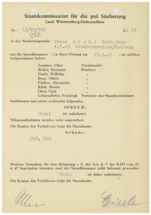 Brohl, Franz