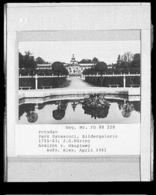 Schloß Sanssouci, Große Bildergalerie, Ansicht