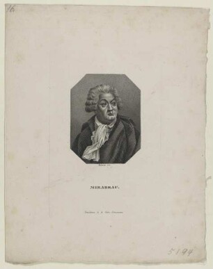 Bildnis des Honoré-Gabriel de Riquetti de Mirabeau
