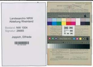 Entnazifizierung Elfriede Joppich , geb. 03.10.1894 ()