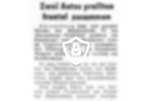 Zwei Autos prallten frontal zusammen