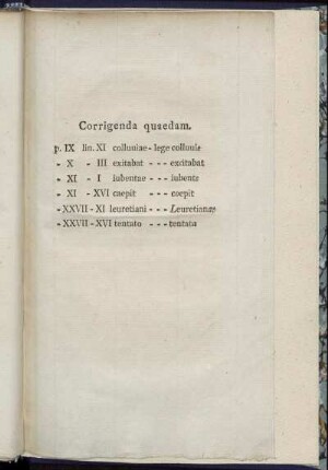 Corrigenda quaedam.