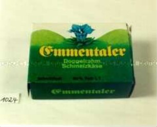 Schachtel für Doppelrahmschmelzkäse "Emmentaler"