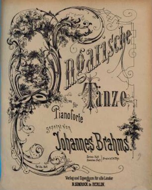 Ungarische Tänze : für Pianoforte, 2