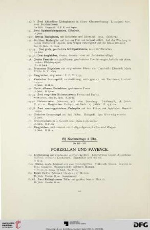 Porzellan und Fayence (Nr. 162-397)