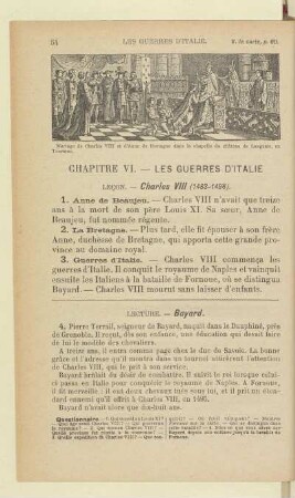 Chapitre VI. - Les guerres d'Italie