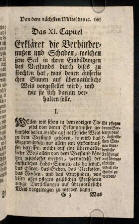 101-110, Das XI. Capitel