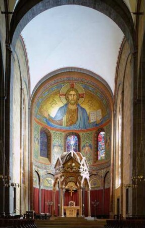 Deutschland. Rheinland Pfalz. Maria Laach. Abteikirche innen. Hauptaltar