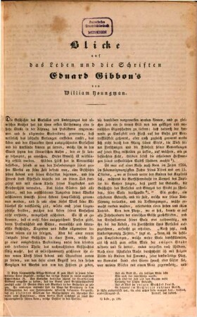 Gibbon's Geschichte des Verfalles und Unterganges des römischen Weltreiches : nebst einer biographischen Skizze über den Verfasser