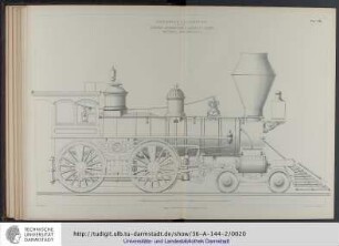Passenger Locomotive by the Rogers Locomotive & Machine Works, Paterson, New Jersey, U.S.