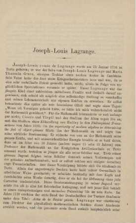 Joseph-Louis Lagrange.