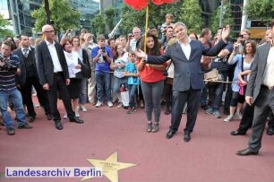 Feierlichen Eröffnung der Erweiterung des Boulevards der Stars; Ecke Potsdamer Platz/ Potsdamer Straße (Tiergarten)