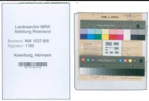 Entnazifizierung Hermann Keienburg , geb. 10.07.1886 (Sparkassenleiter)