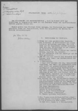 Brenz mit Bergenweiler: Pfarrbericht 1947