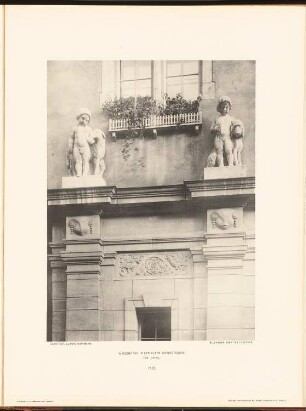 Waisenhaus in der Alten Jakobstraße, Berlin: Detail Tor (aus: Neubauten der Stadt Berlin, Bd. IX, 1910)