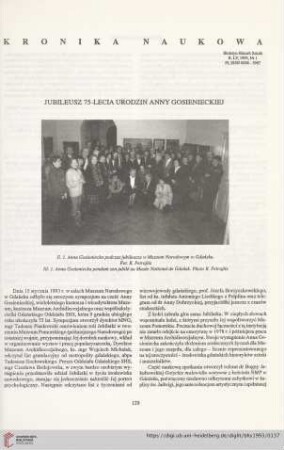 55: Jubileusz 75-lecia urodzin Anny Gosienieckiej