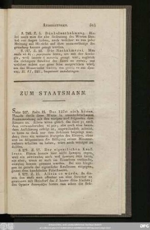 Zum Staatsmann.