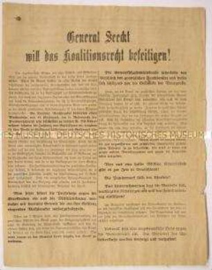 Programmatischer Aufruf der Kommunistischen Partei Deutschlands gegen Militärdiktatur und für Diktatur des Proletariats