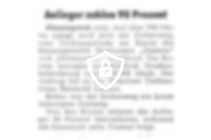 Anlieger zahlen 90 Prozent