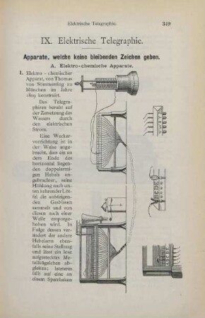 IX. Elektrische Telegraphie
